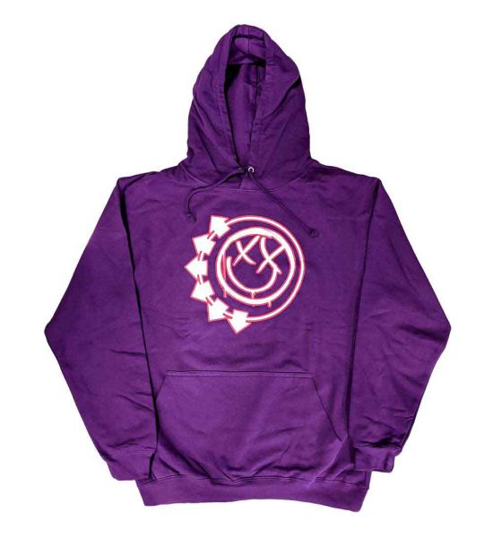 Blink-182: Six Arrow Smile - Pink Pullover Hoodie