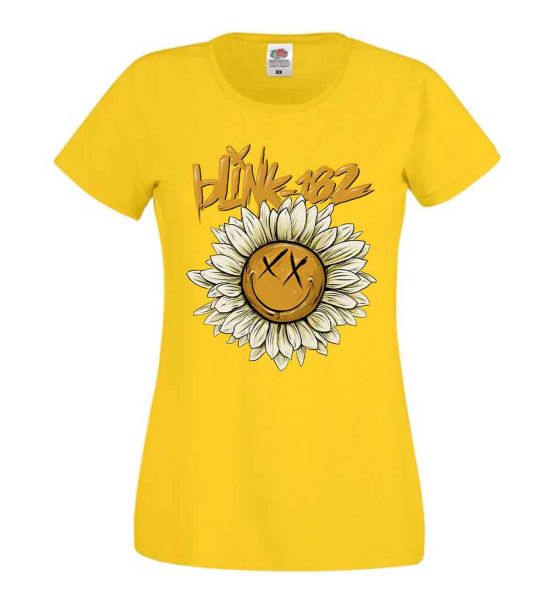 Blink-182: Sunflower - Ladies Yellow T-Shirt