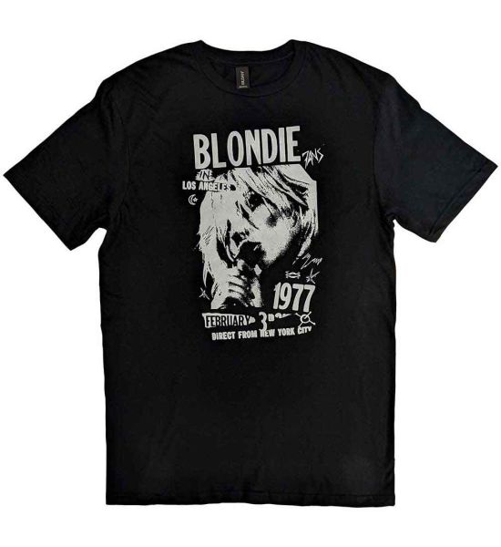 Blondie: 1977 Vintage - Black T-Shirt