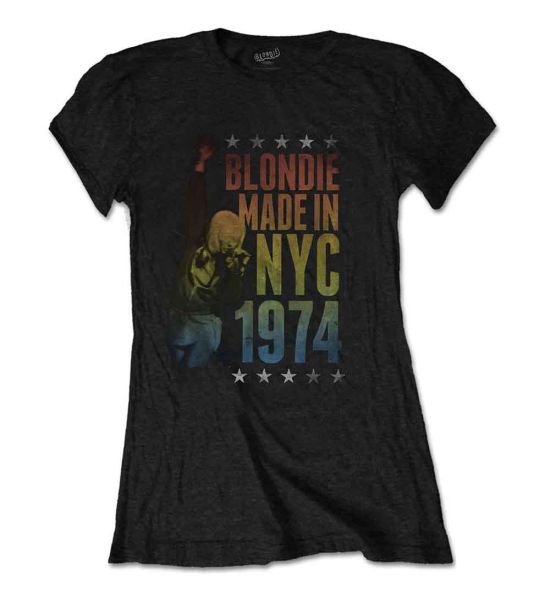 Blondie: Made in NYC - Ladies Black T-Shirt