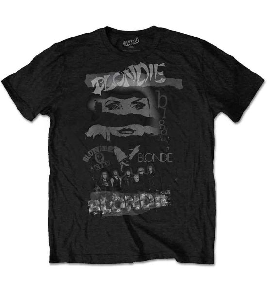 Blondie: Mash Up - Black T-Shirt