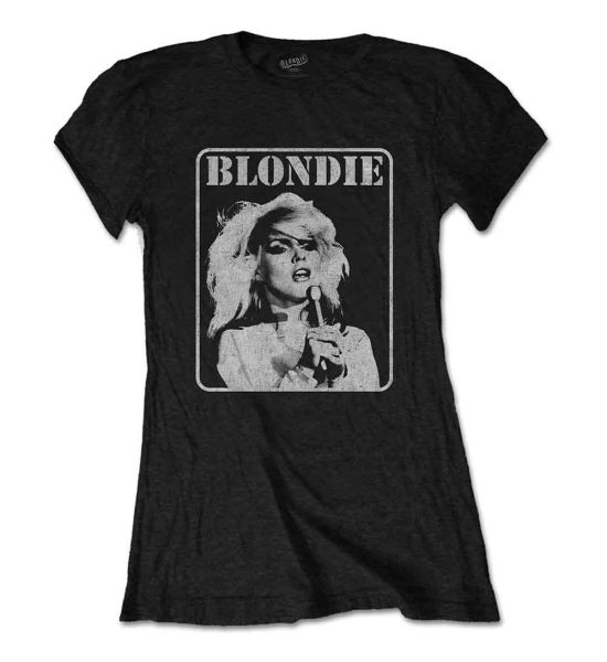 Blondie: Presente Poster - Ladies Black T-Shirt