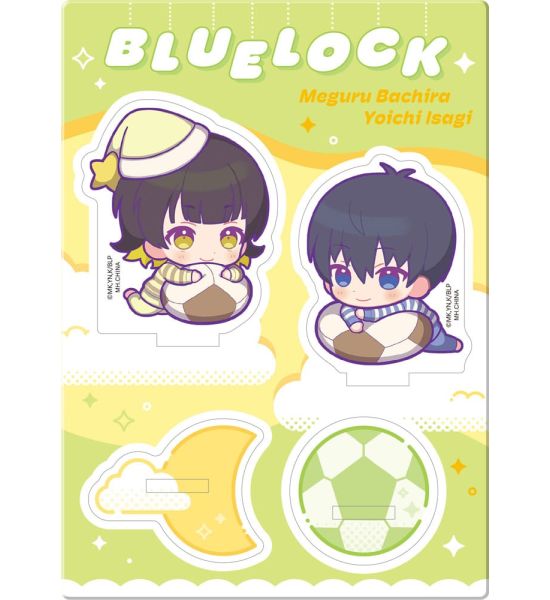 Blue Lock: Yoichi Isagi & Meguru Bachira Acrylic Stand Buddycolle Good Night Ver. 1 (14cm)