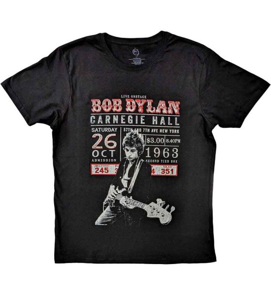 Bob Dylan: Carnegie Hall '63 - Black T-Shirt