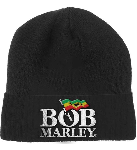 Bob Marley: Logo - Black Beanie Hat Preorder