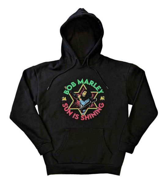 Bob Marley: Sun Is Shining - Black Pullover Hoodie