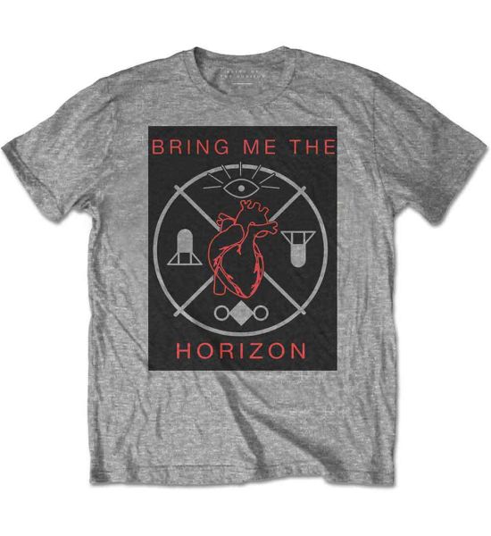 Bring Me The Horizon: Heart & Symbols - Grey T-Shirt