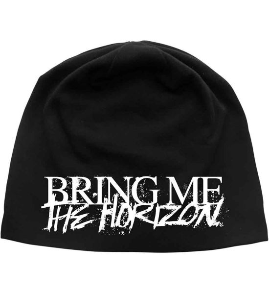 Bring Me The Horizon: Horror Logo (Discharge Print) - Black Beanie Hat Preorder