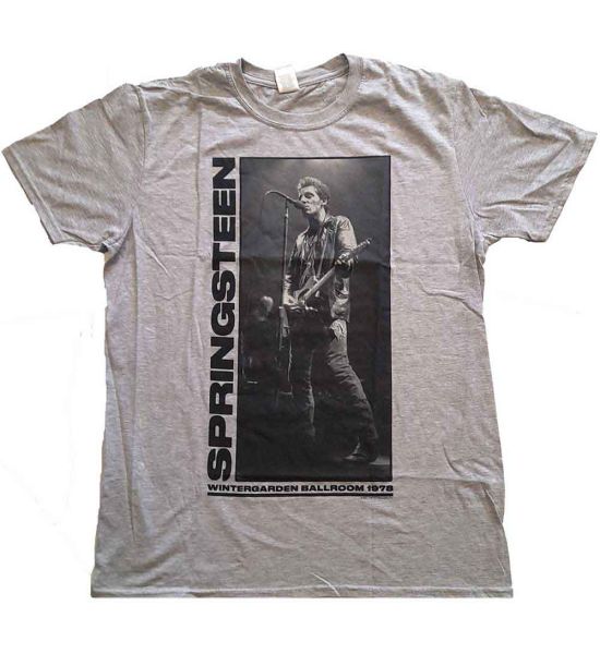 Bruce Springsteen: Wintergarden Photo - Grey T-Shirt