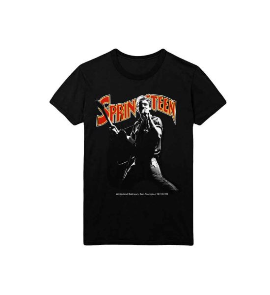 Bruce Springsteen: Winterland Ballroom Singing - Black T-Shirt