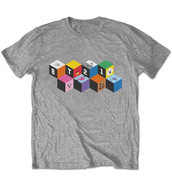 BT21: Blocks - Grey T-Shirt