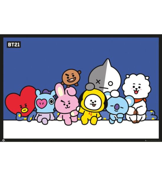 BT21: Group Blue Poster (Maxi 91.5x61cm) Preorder