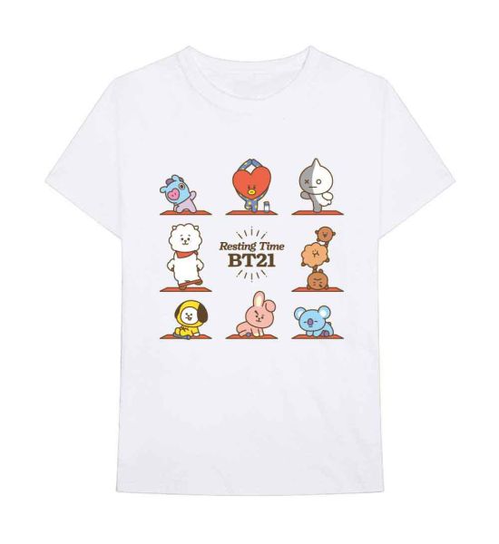 BT21: Resting Time - White T-Shirt