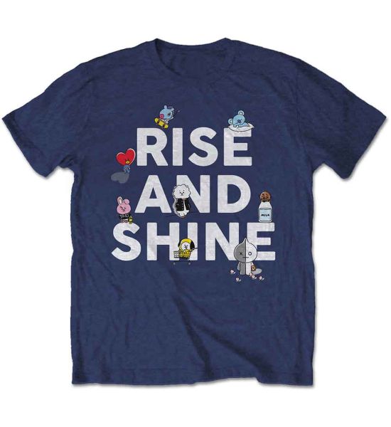 BT21: Rise And Shine - Navy Blue T-Shirt