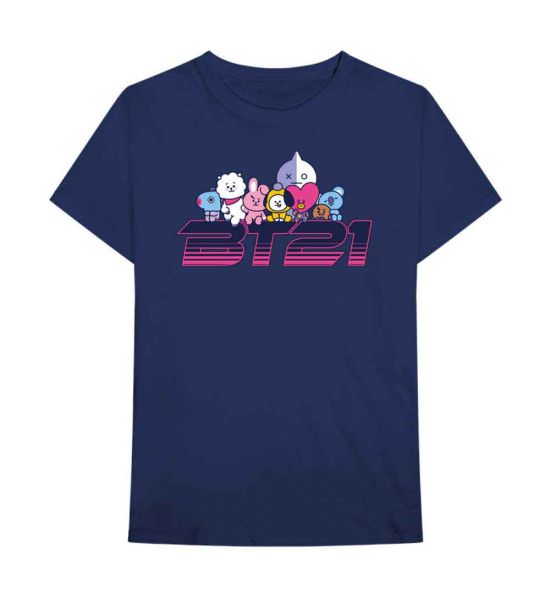 BT21: Space Wappen Logo - Navy Blue T-Shirt