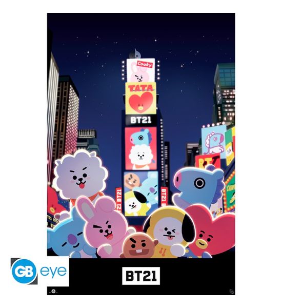 BT21: Times Square Poster (91.5x61cm) Preorder