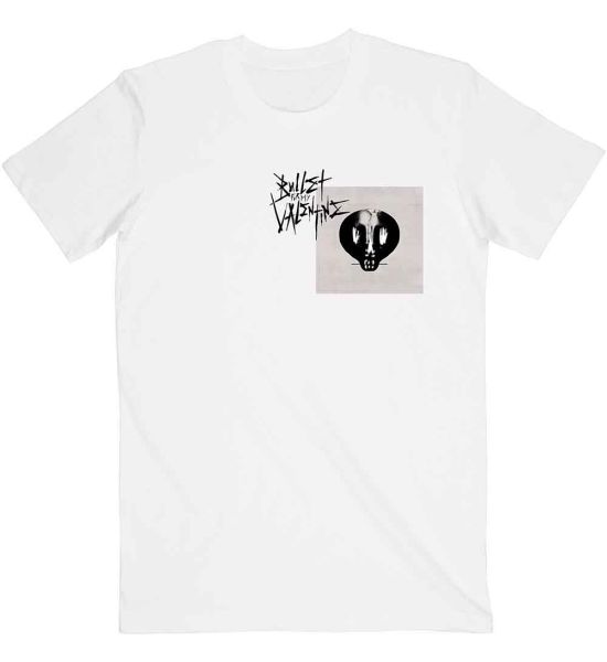 Bullet For My Valentine: Album Cropped & Logo - White T-Shirt