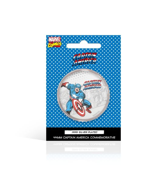 Captain America: .999 Silver Plated Commemorative Coin