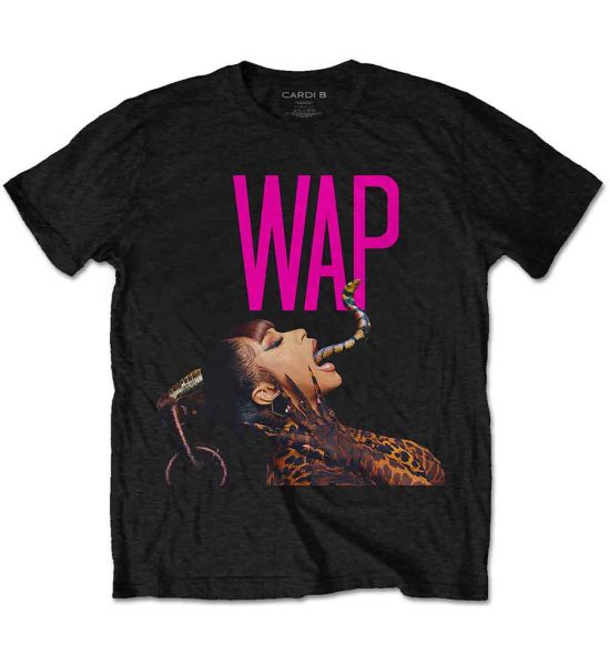 Cardi B: Dripping Snake - Black T-Shirt