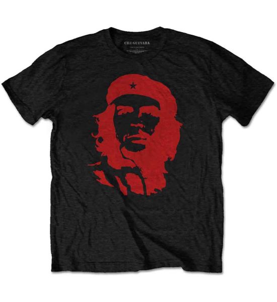 Che Guevara: Red on Black - Black T-Shirt