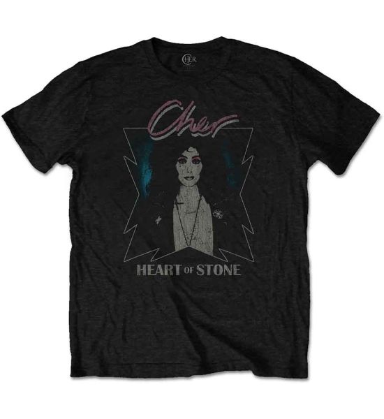 Cher: Heart of Stone - Black T-Shirt