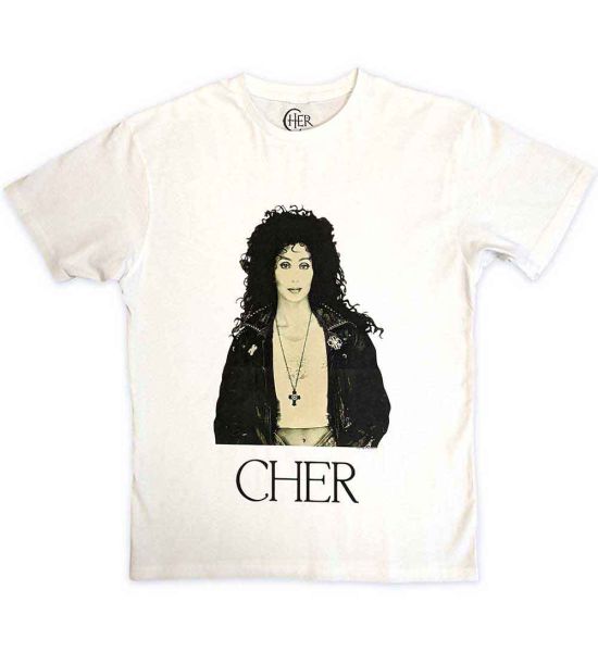 Cher: Leather Jacket - White T-Shirt