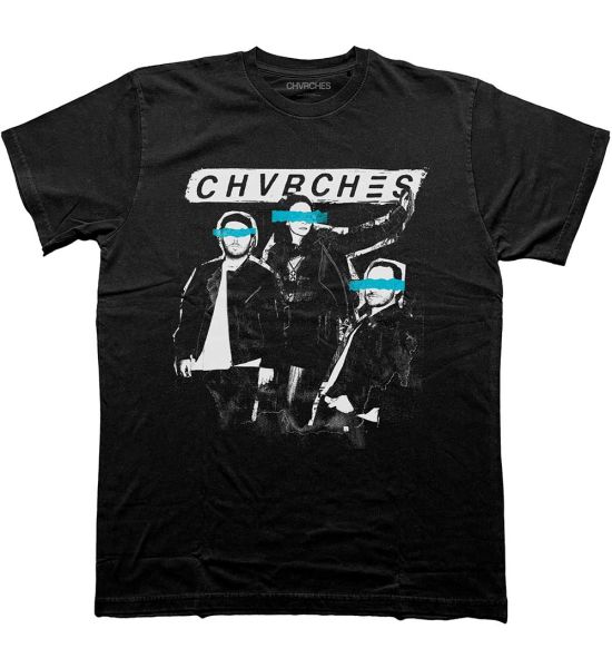 Chvrches: Cut Photo - Black T-Shirt