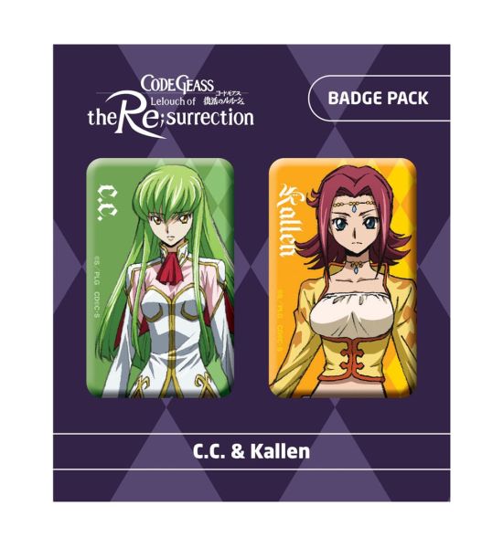 Code Geass: C.C. & Kallen Pin Badges 2-Pack Preorder