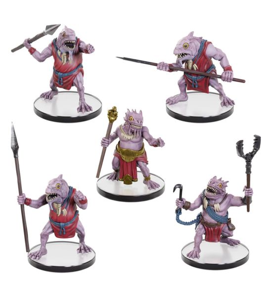 D&D Icons of the Realms: Kuo-Toa Warband Set pre-painted Miniatures