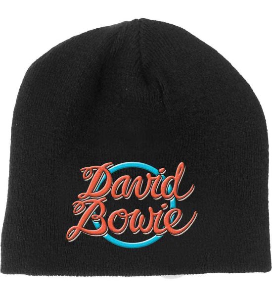 David Bowie: 1978 World Tour Logo - Black Beanie Hat Preorder