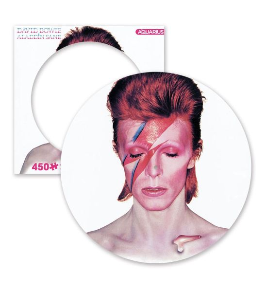 David Bowie: Aladdin Sane 450 Piece Picture Disc Jigsaw Puzzle Preorder