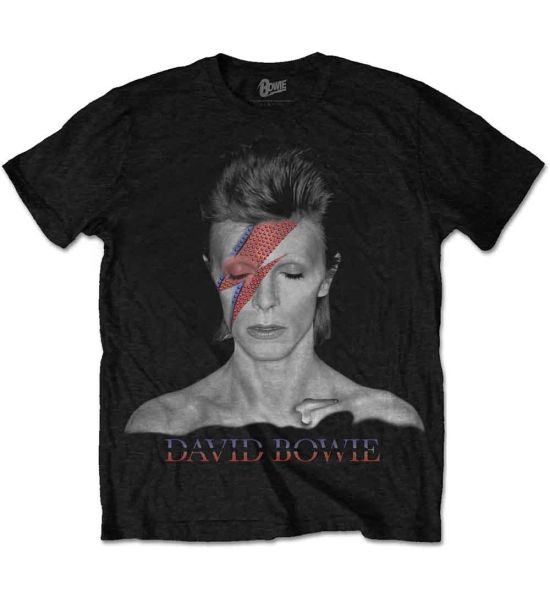 David Bowie: Aladdin Sane - Black T-Shirt