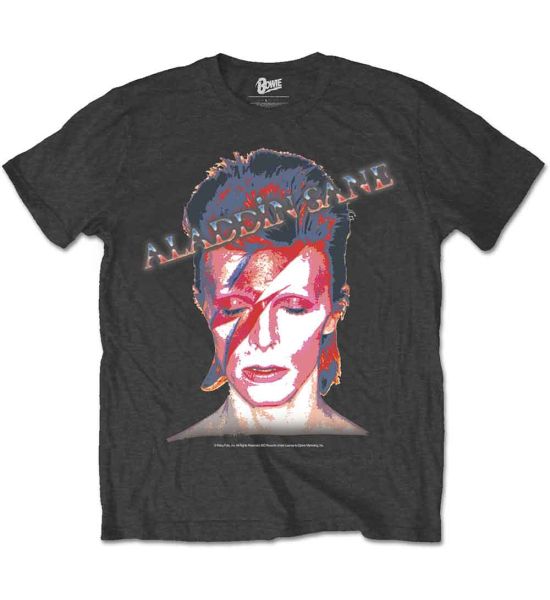 David Bowie: Aladdin Sane - Black T-Shirt