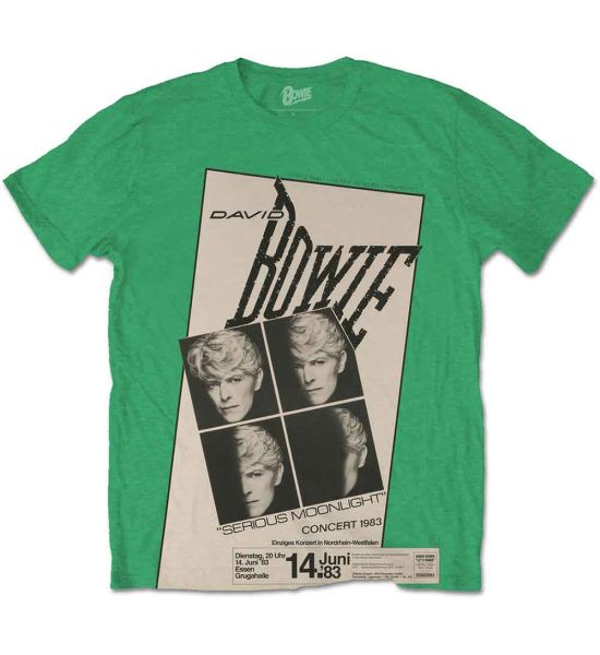 David Bowie: Concert '83 - Irish Green T-Shirt