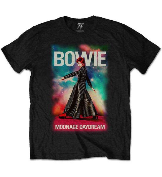 David Bowie: Moonage 11 Fade - Black T-Shirt