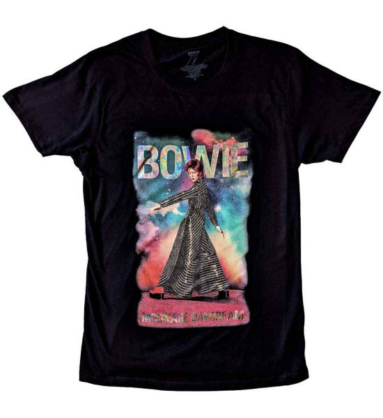 David Bowie: Moonage 11 Fade (Embellished) - Black T-Shirt