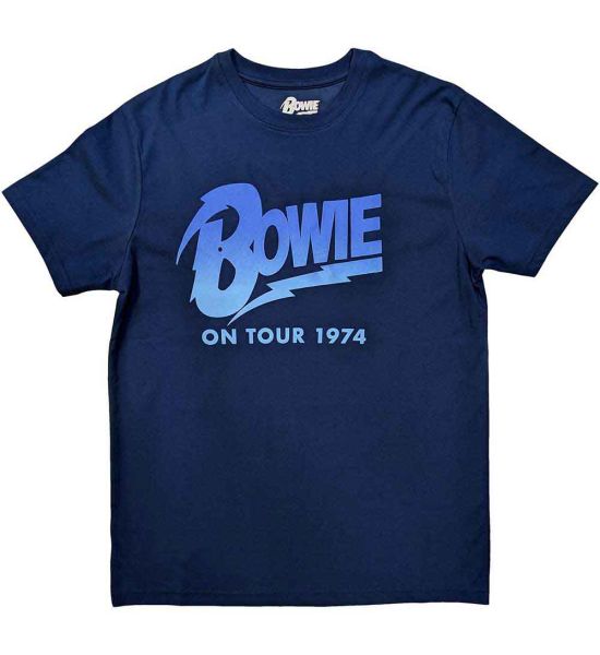 David Bowie: On Tour 1974 - Denim Blue T-Shirt