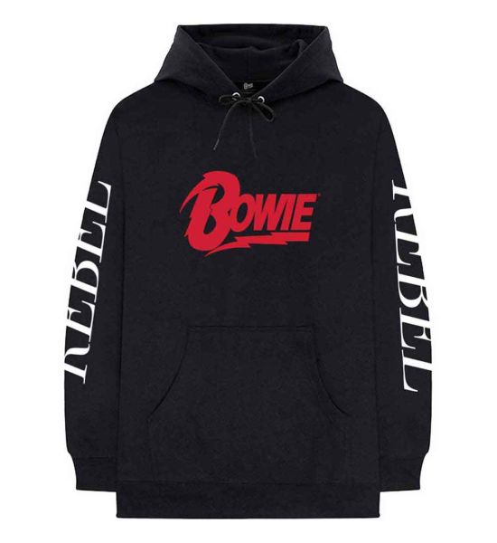 David Bowie: Rebel Rebel - Black Pullover Hoodie