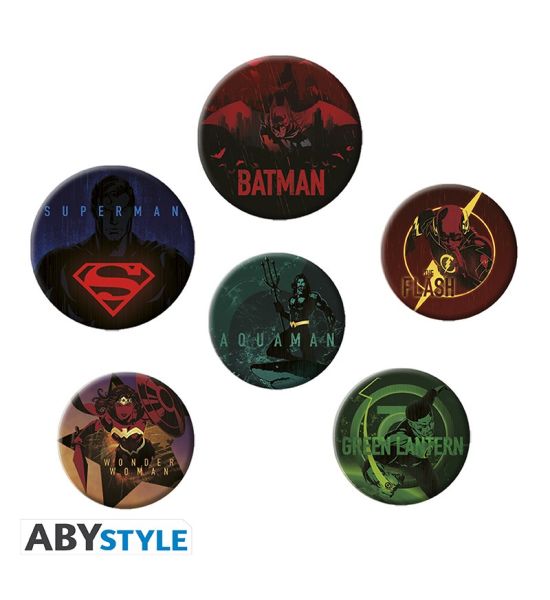 Dc Comics: Justice League Logos Badge Pack Preorder