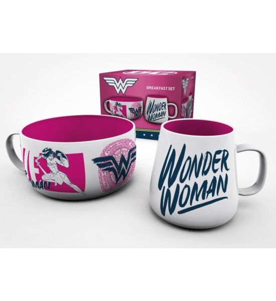 DC Comics: Wonder Woman Mug & Bowl Breakfast Set Preorder