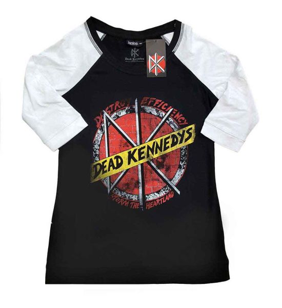 Dead Kennedys: Destroy - Ladies Black & White T-Shirt