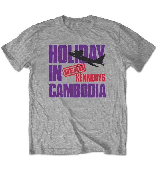 Dead Kennedys: Holiday Plane - Grey T-Shirt