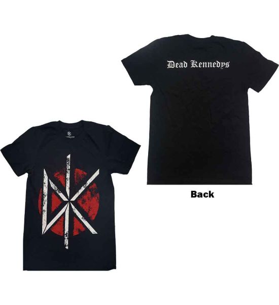 Dead Kennedys: Vintage Logo (Back Print) - Black T-Shirt