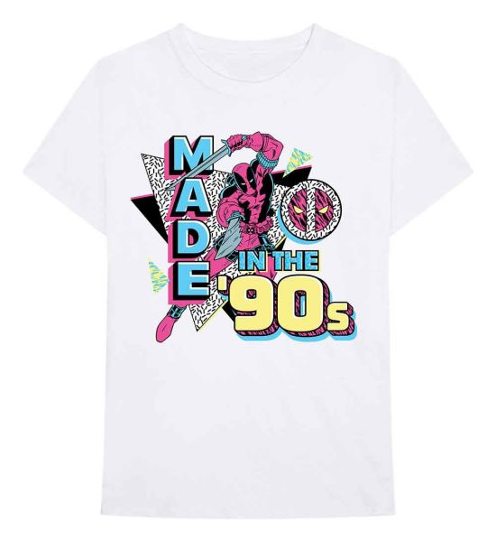 Deadpool: Deadpool Made In The 90s White T-Shirt