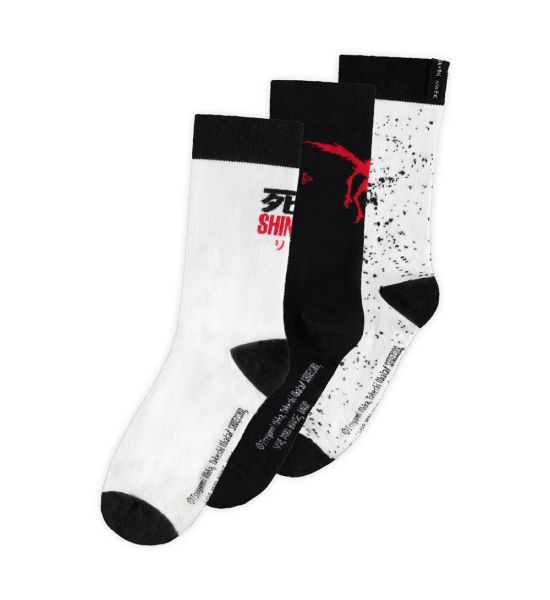 Death Note: Ryuk Splash Socks 3-Pack (39-42)