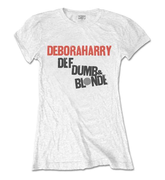 Debbie Harry: Def, Dumb & Blonde - Ladies White T-Shirt