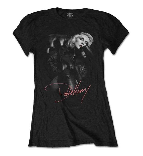 Debbie Harry: Leather Girl - Ladies Black T-Shirt