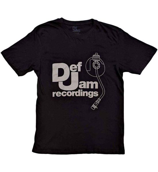 Def Jam Recordings: Logo & Stylus - Black T-Shirt