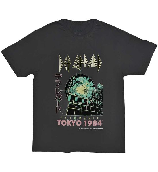 Def Leppard: Tokyo - Charcoal Grey T-Shirt