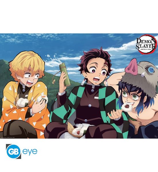 Demon Slayer: Tanjiro, Zenitsu, Inosuke Poster (91.5x61cm) Preorder